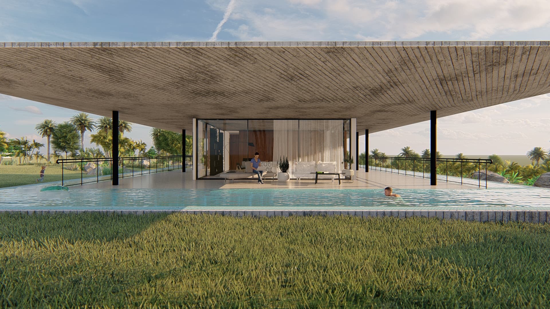 Architectural placeholder composition